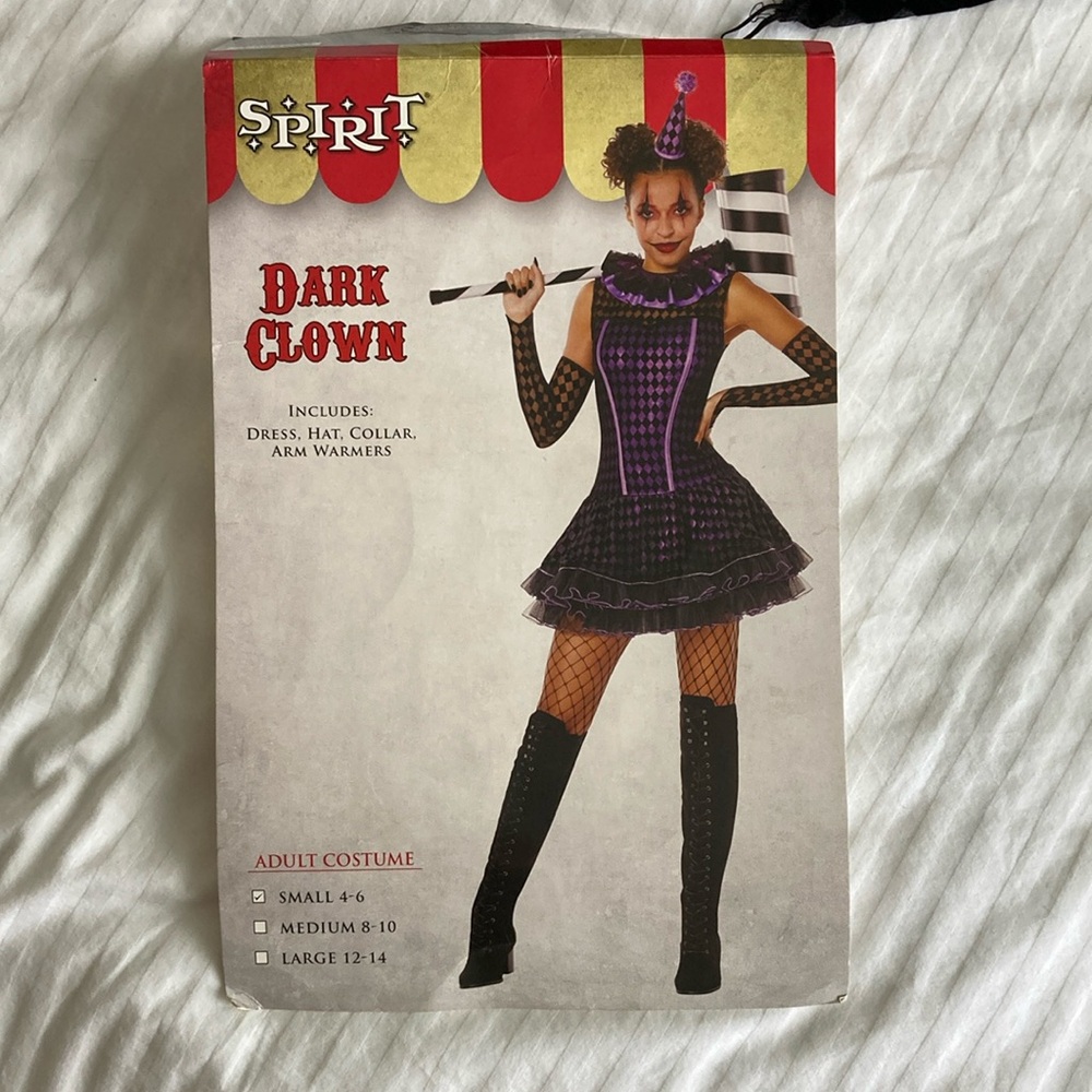 Spirit Dark Clown Costume - Purple and Black